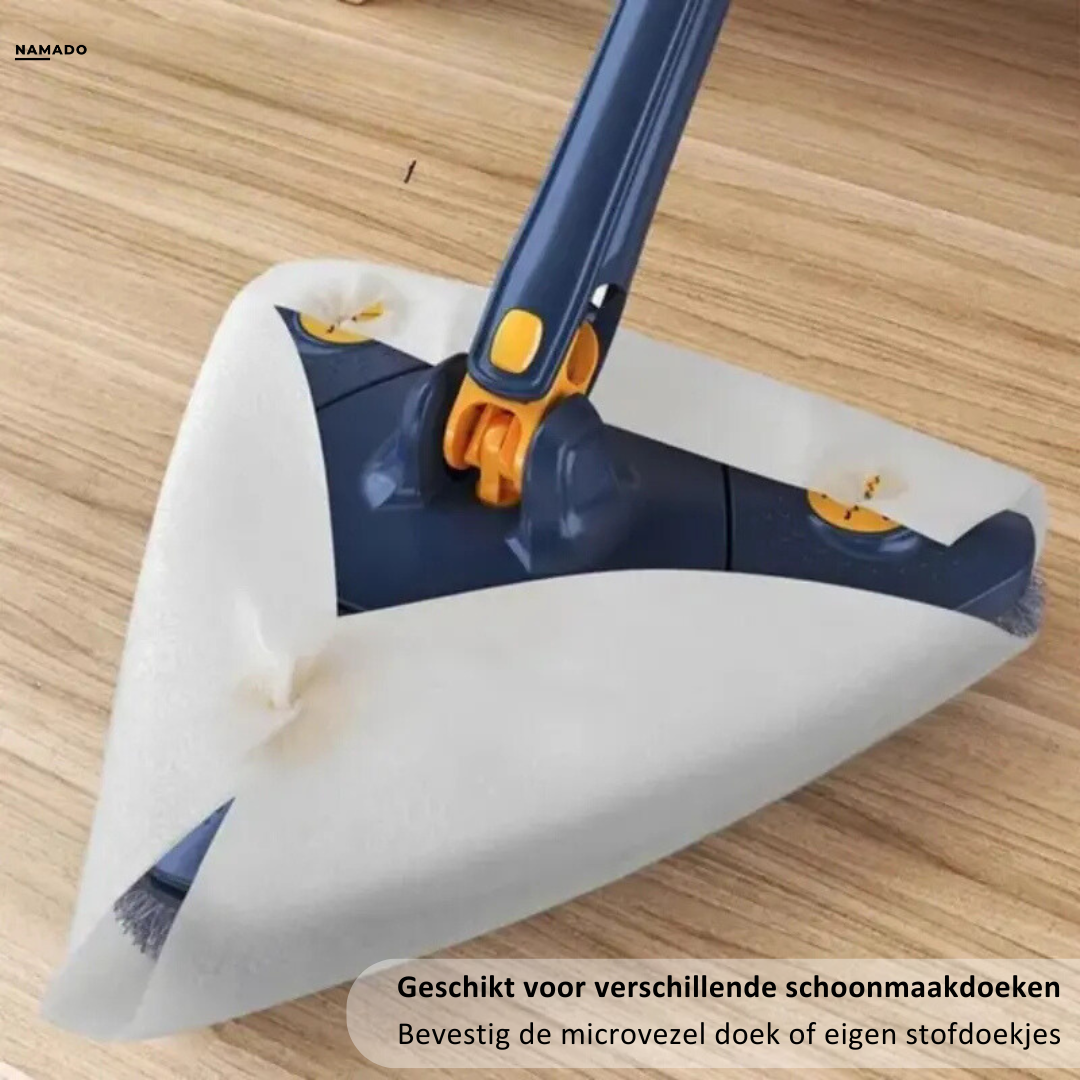 Namado CleanPro Mop™ - 360° draaibare mop voor moeiteloze schoonmaak | +3 GRATIS doeken