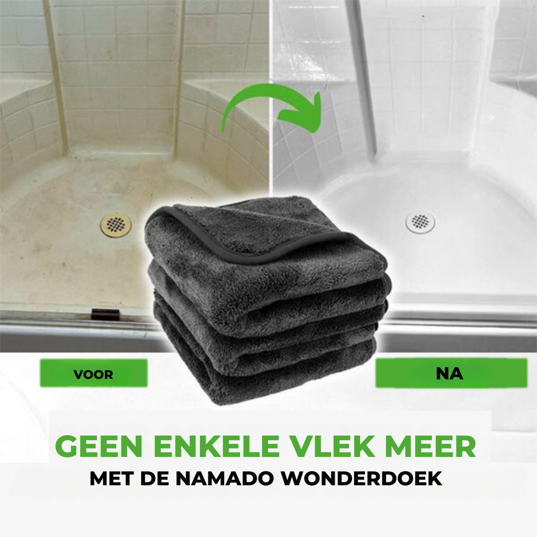 Namado LuxeDry droogdoek - Voor een kalkvrije, streeploze badkamer