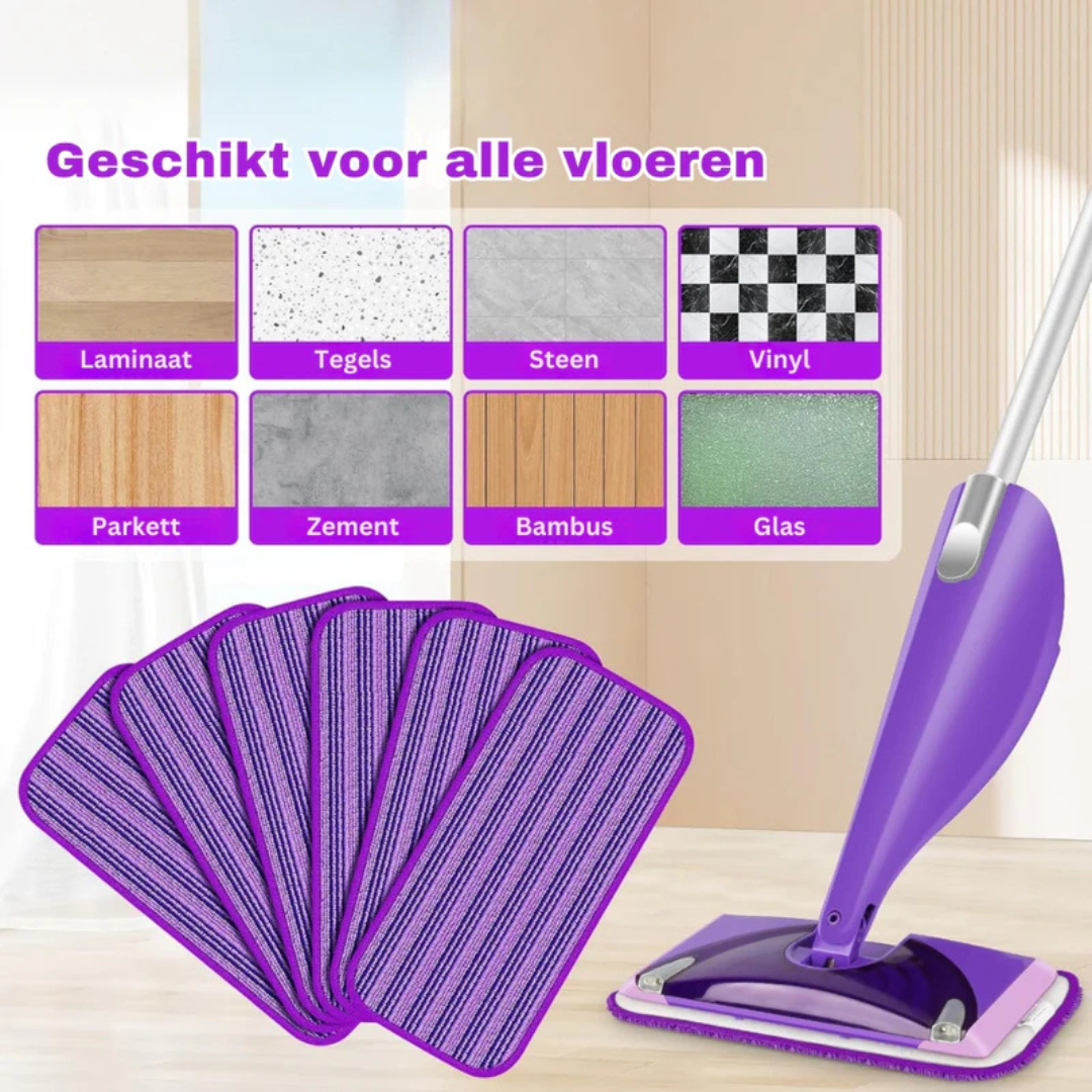 Namado PurpleSweep™ - Herbruikbare mop voor Swiffer WetJet | 2+2 GRATIS