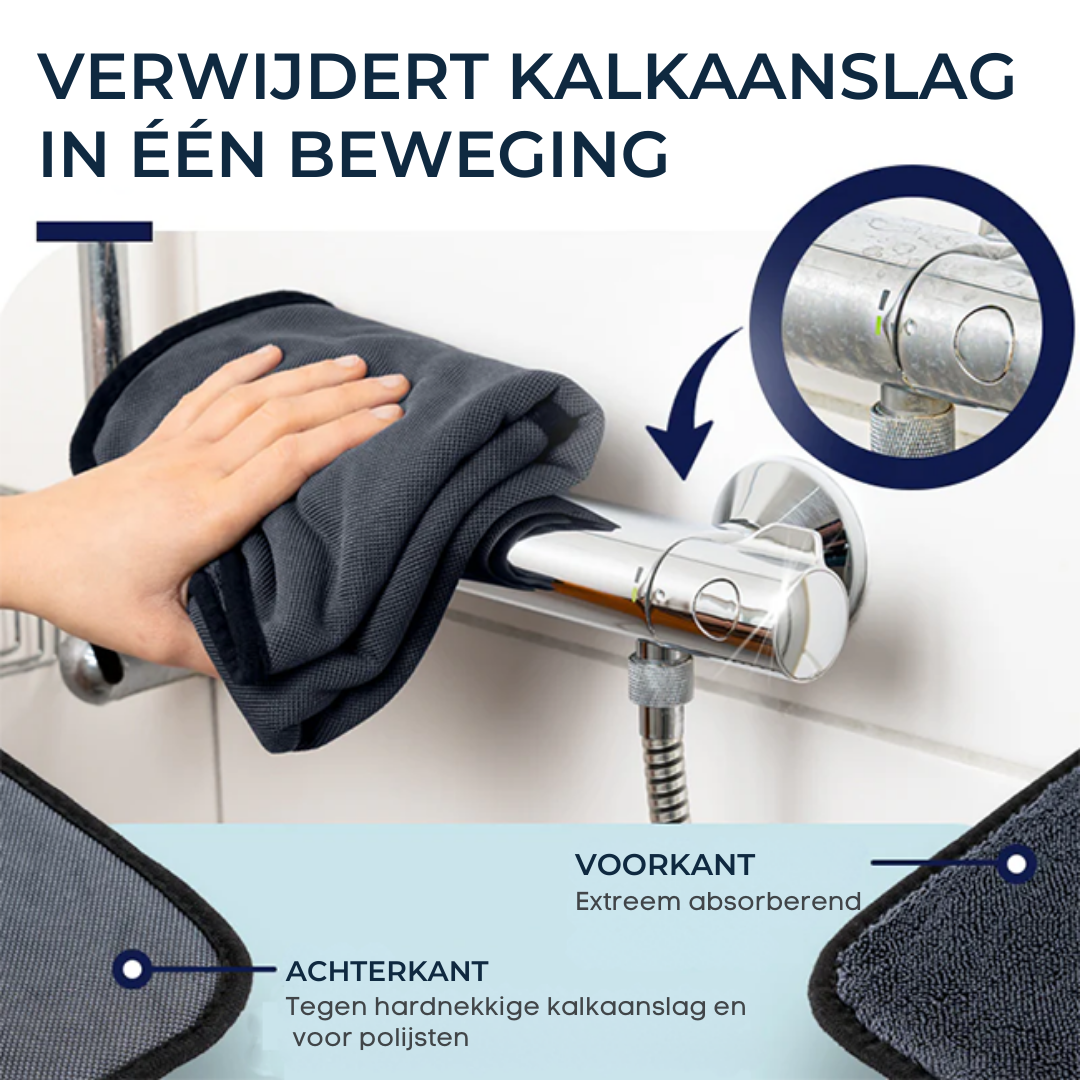 Namado LuxeDry droogdoek - Voor een kalkvrije, streeploze badkamer