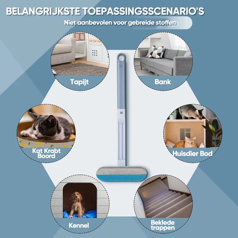 Namado EasyPet™ multifunctionele borstel - Haarvrij huis, in een mum van tijd!