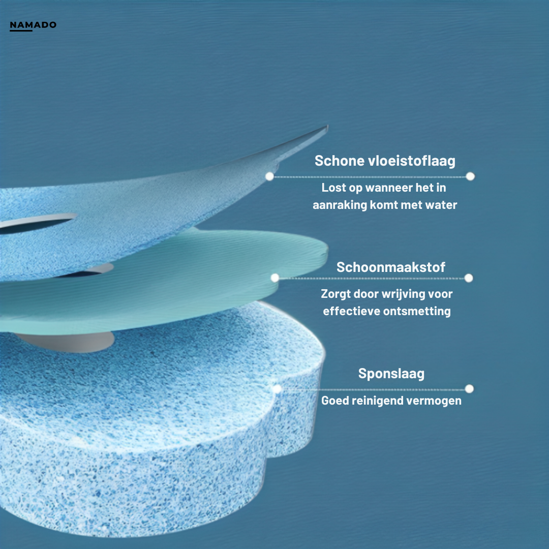 Namado BrushFlush™ toiletborstel - Voor een fris toilet, elke keer weer!