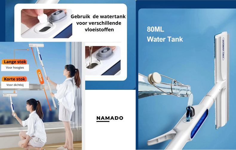 Namado BrightSwipe™ 3 in 1 raamwasser | +3 GRATIS doeken