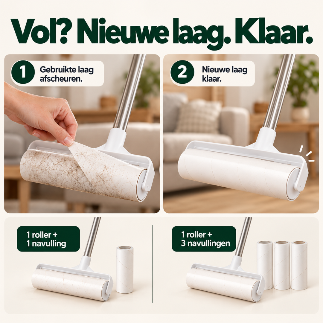 Namado EasyRoll™ - Haren weg. Zonder telkens de stofzuiger te pakken