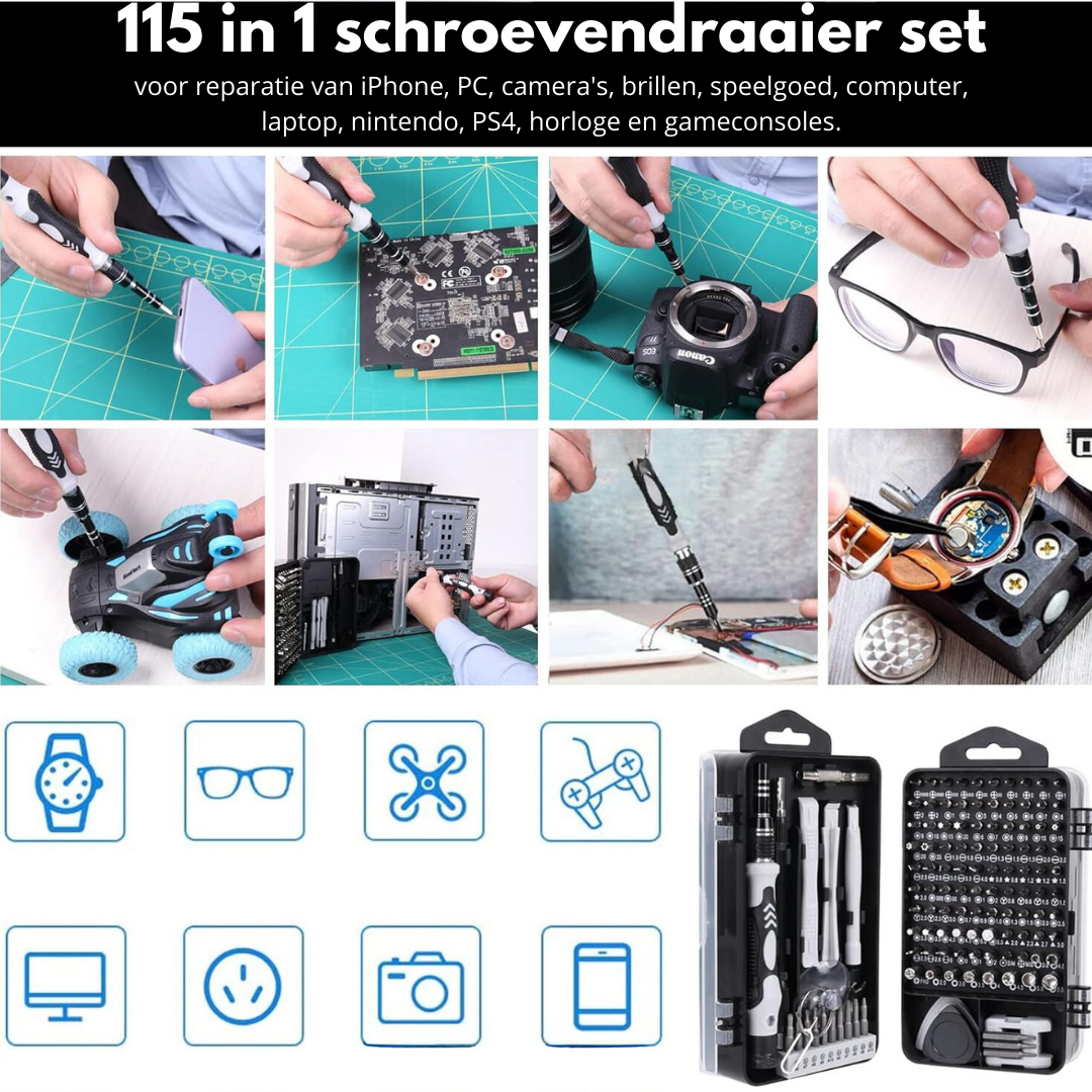 SuperScrew™ Pro schroevendraaier set - Ultieme precisie voor elke klus!