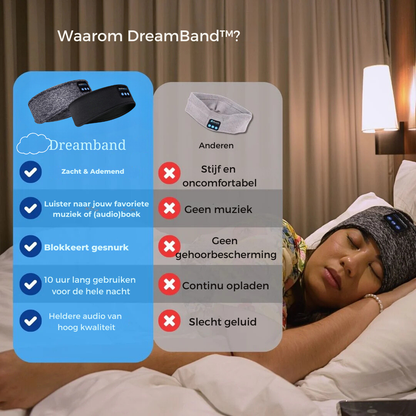 DreamBand™ slaapkoptelefoon - Voor een comfortabele nachtrust