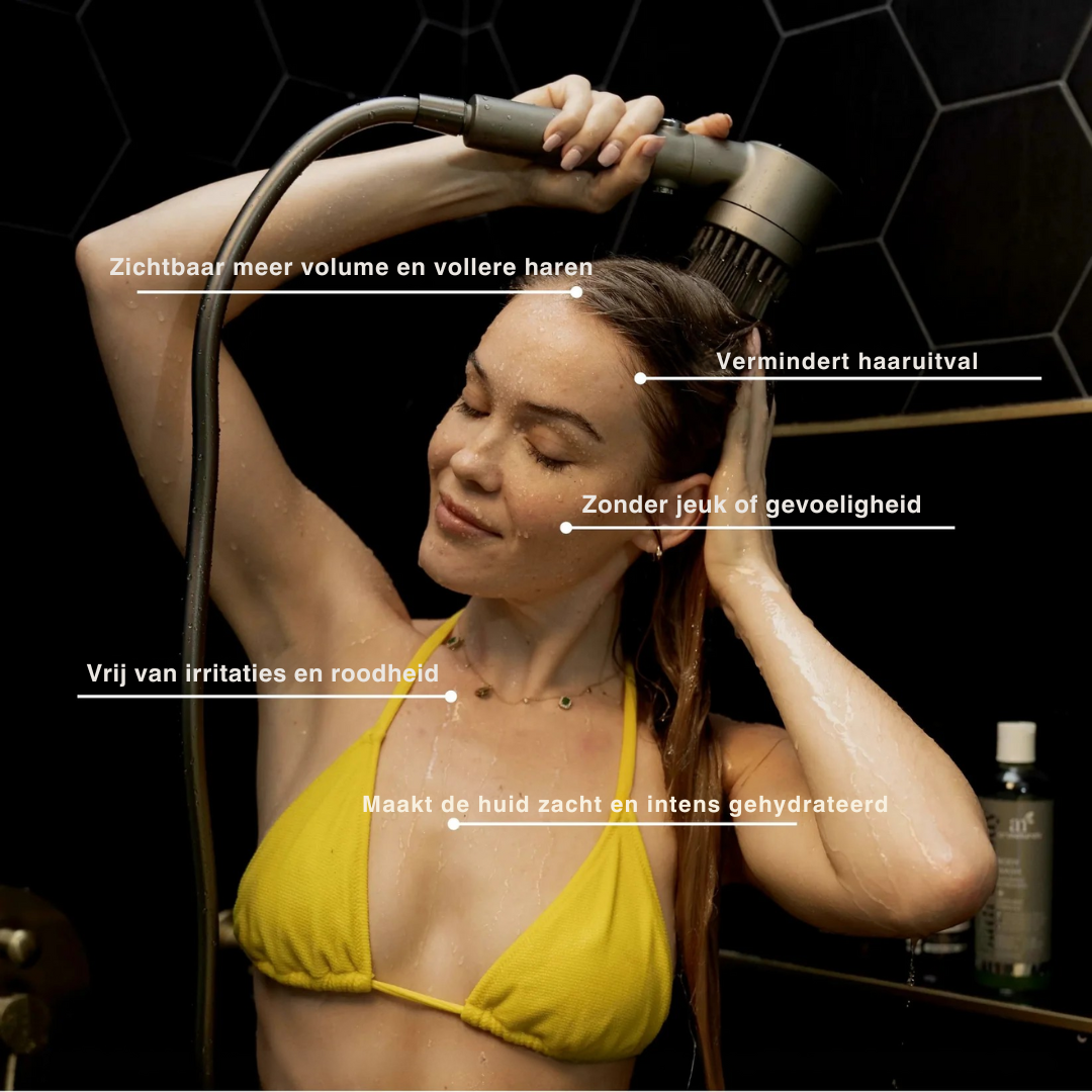 AQUAÉLLE douchekop - Zuiver water, stralende huid, gezond haar | + 5 GRATIS filters
