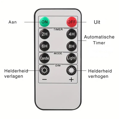 CosyCandle™ kaarsen - Veilig, sfeervol en stijlvol | Set van 6