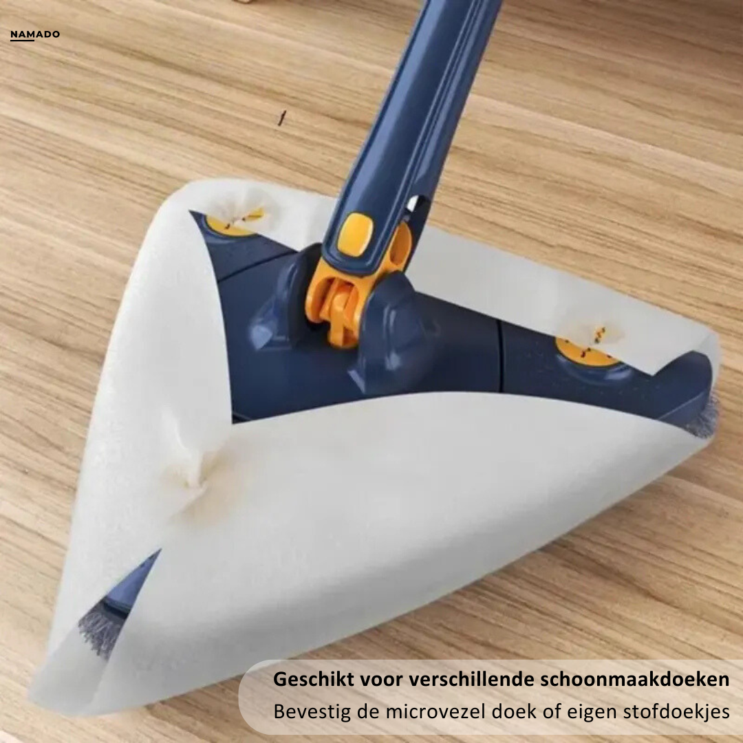 CleanPro Mop™ - 360° draaibare mop voor moeiteloze schoonmaak | +3 GRATIS doeken