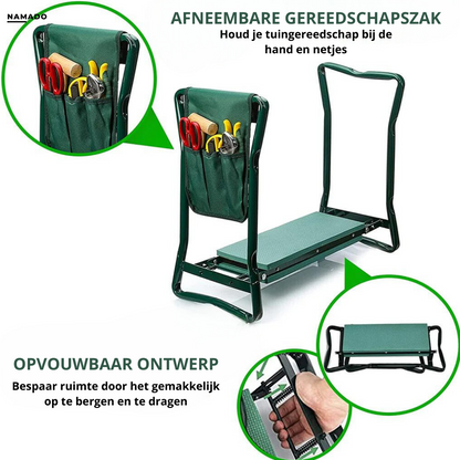 TuinGemak™ zit - 2 in 1 knieler & zit + GRATIS gereedschapstas