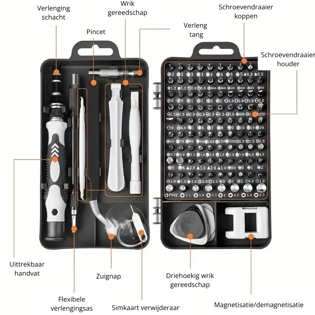 SuperScrew™ Pro schroevendraaier set - Ultieme precisie voor elke klus!