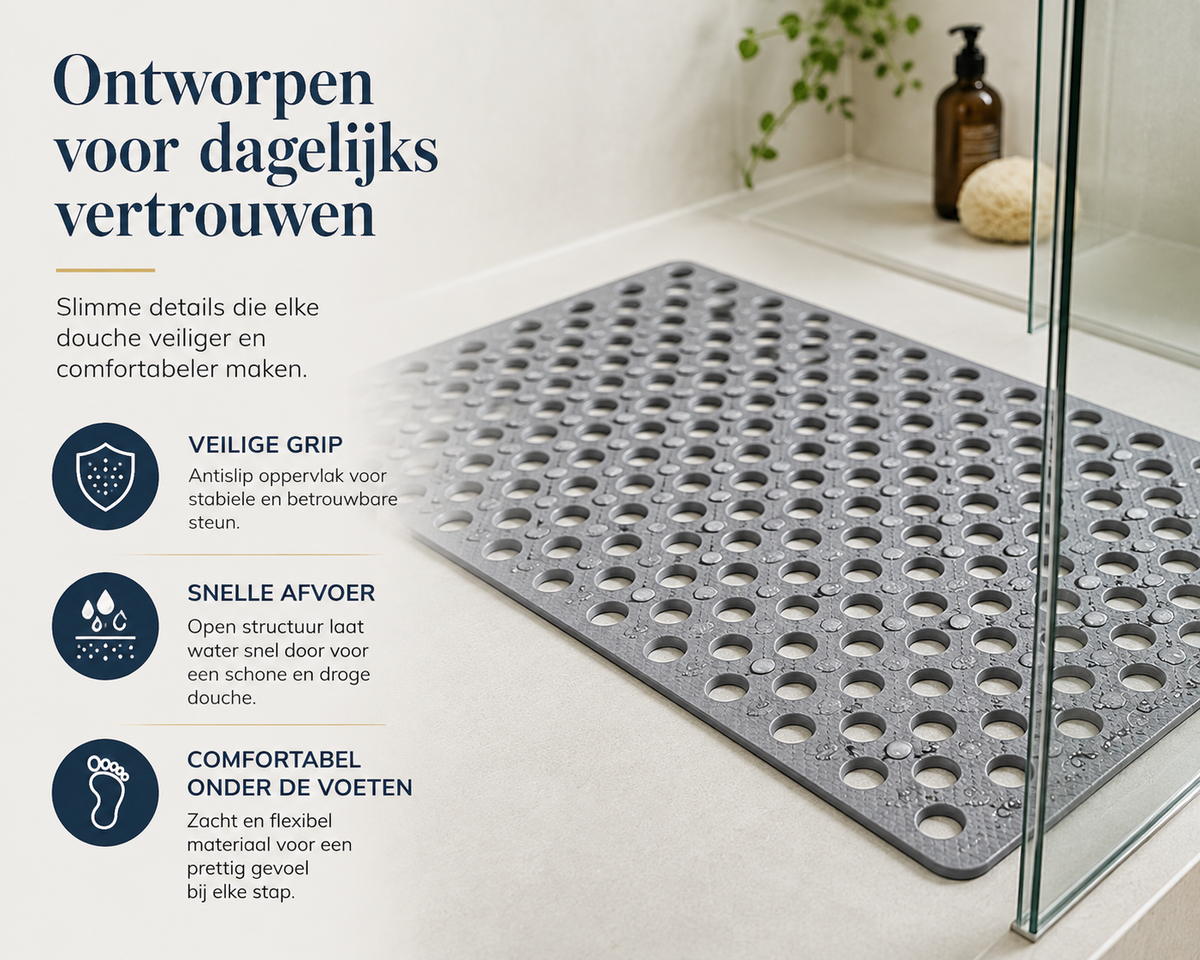 Namado ComfortGrip™ douchemat - Douche weer met vertrouwen