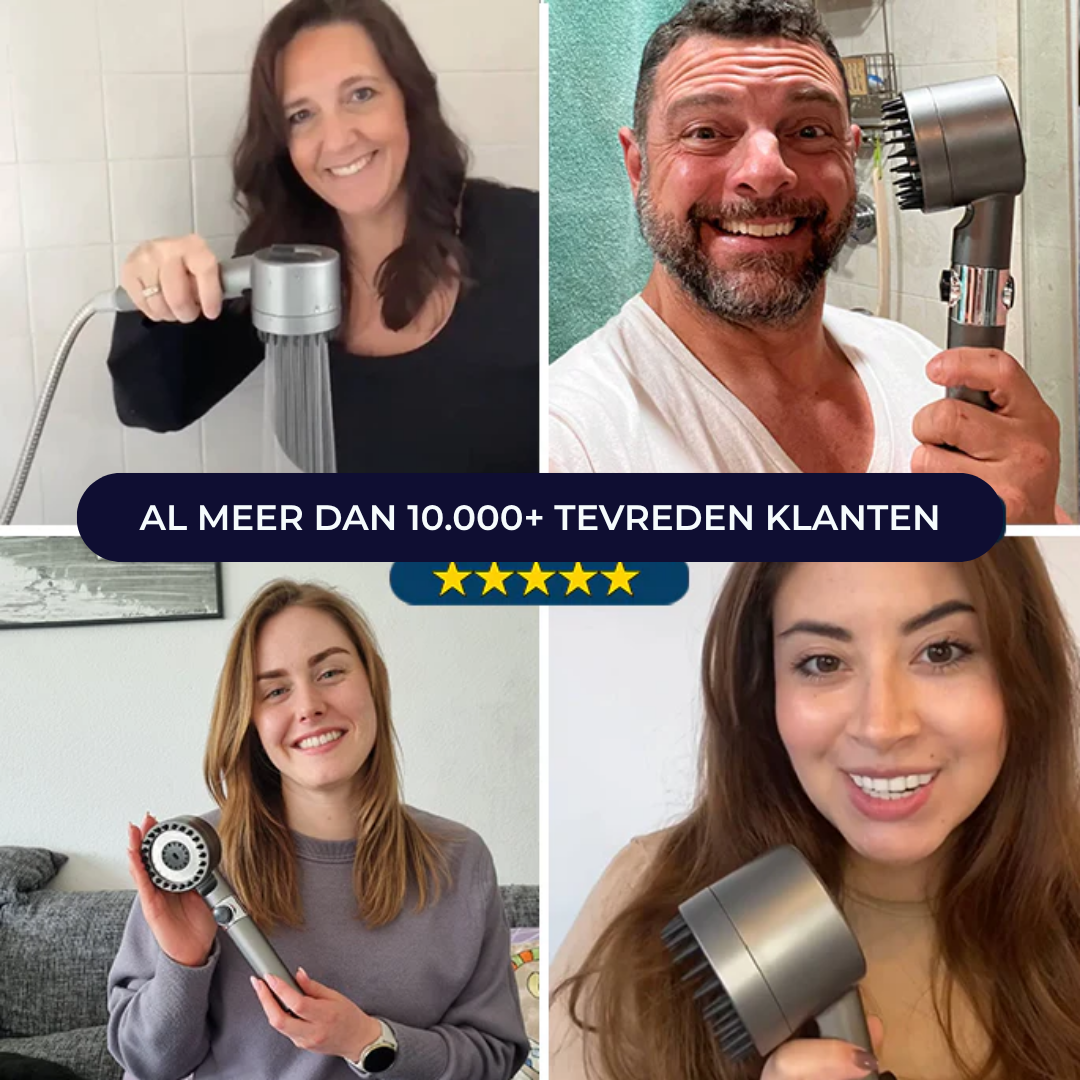 AQUAÉLLE douchekop - Zuiver water, stralende huid, gezond haar | + 5 GRATIS filters