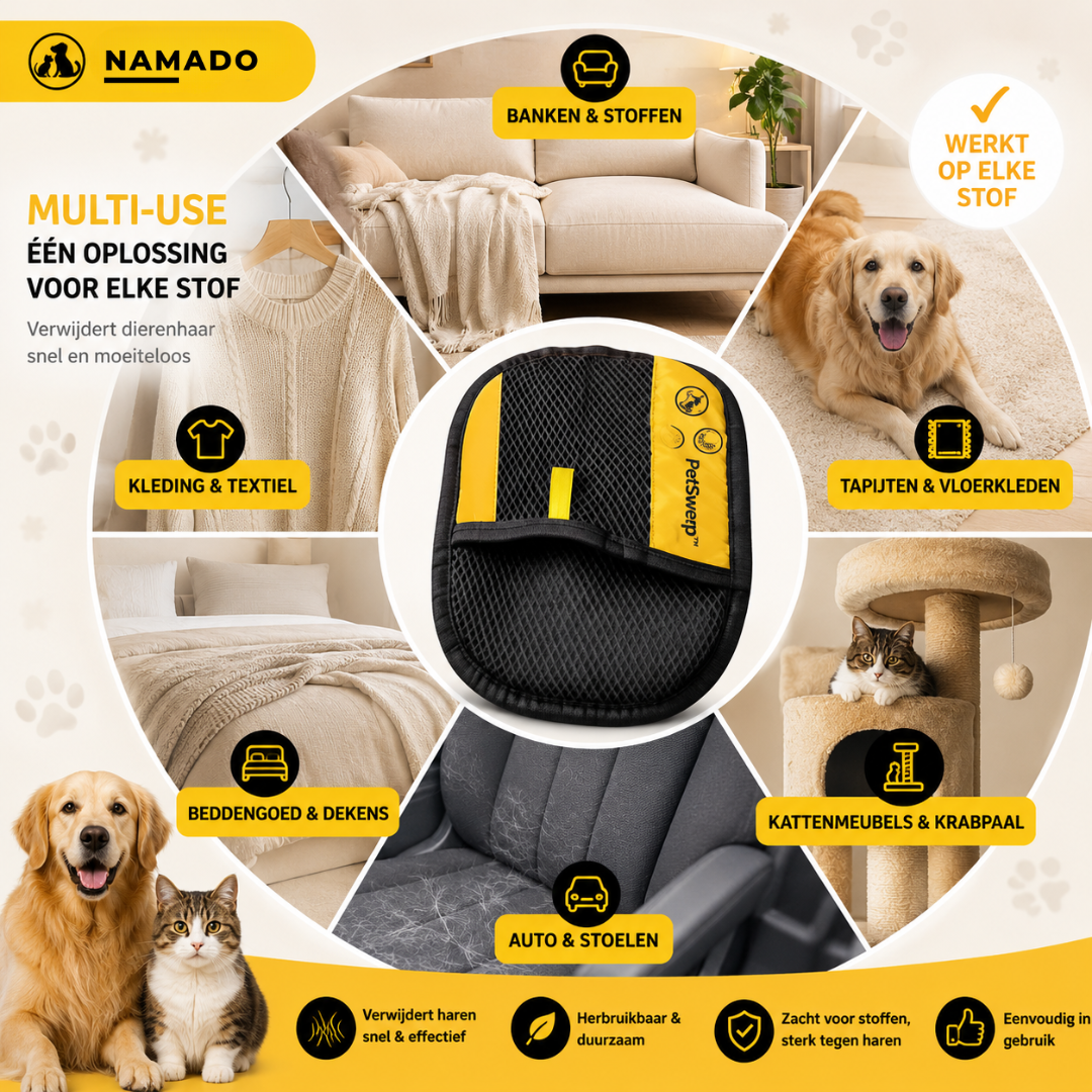 Namado PetSweep™ - Dé oplossing voor dierenhaar