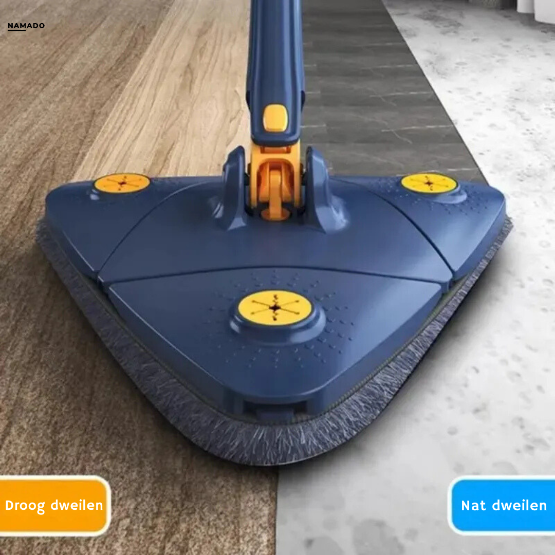 CleanPro Mop™ - 360° draaibare mop voor moeiteloze schoonmaak | +3 GRATIS doeken