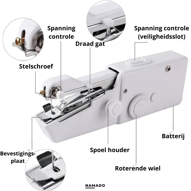 StitchMaster Pro™ - Jouw draagbare naai oplossing, overal!