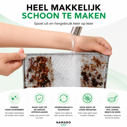 Namado WonderWipe™ – Maak schoon zonder hard te schrobben