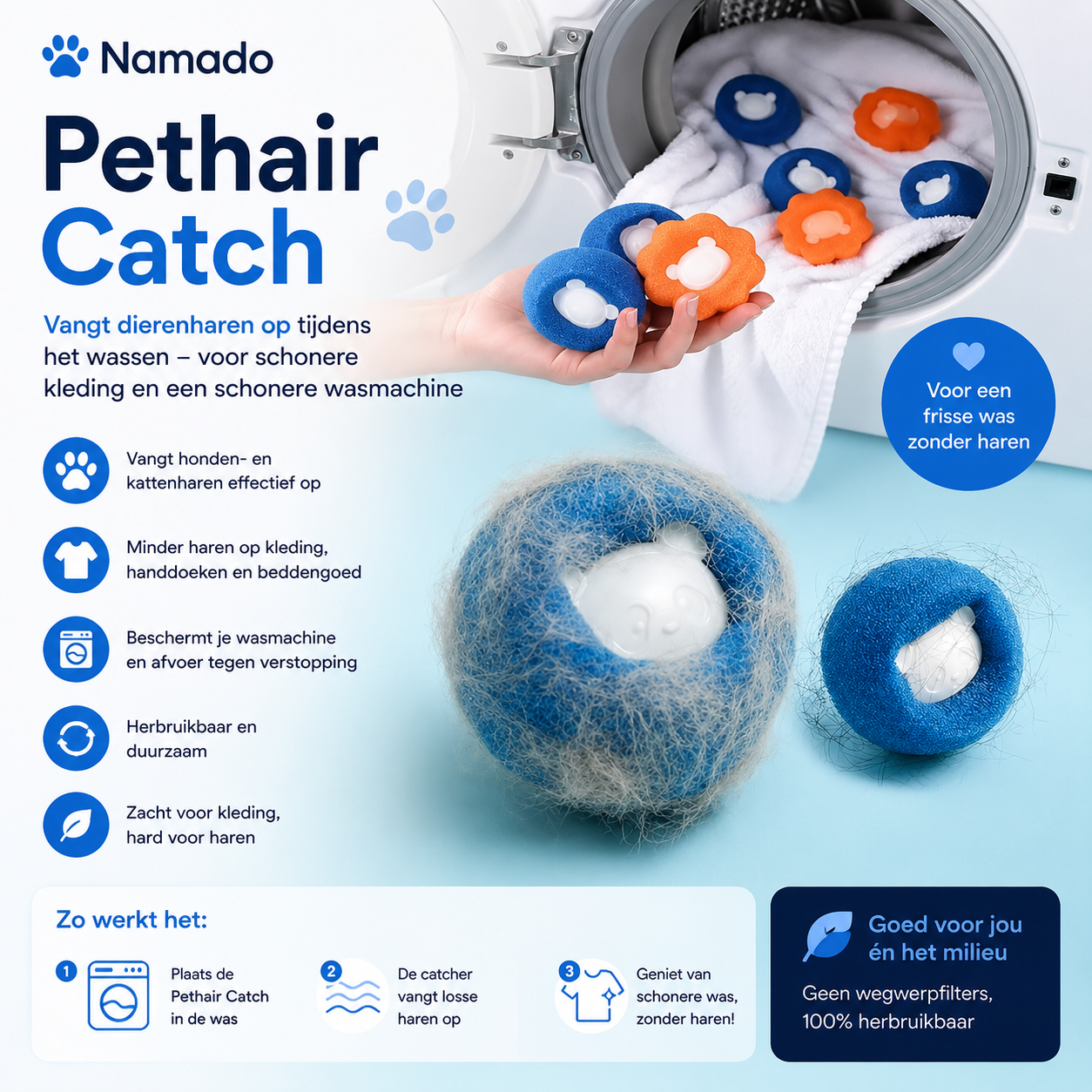 Namado Pethair Catch™ (4 stuks)