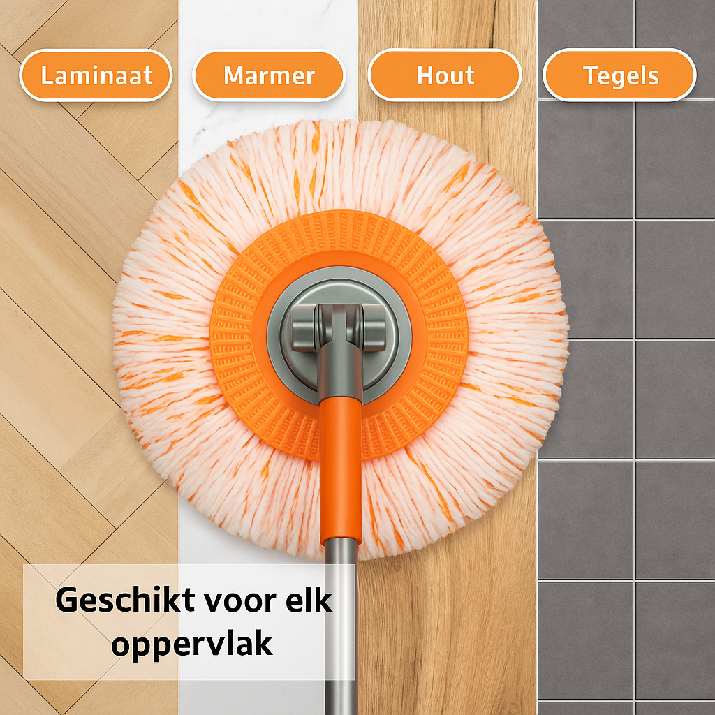 Namado TopClean360™ Mop - Tot aan het plafond, in elke hoek