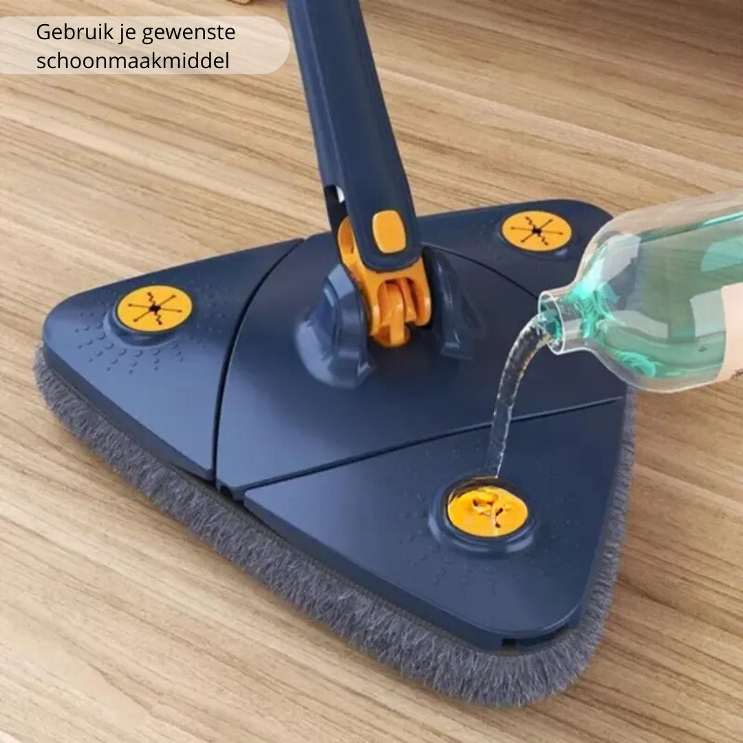 CleanPro Mop™ - 360° draaibare mop voor moeiteloze schoonmaak | +3 GRATIS doeken