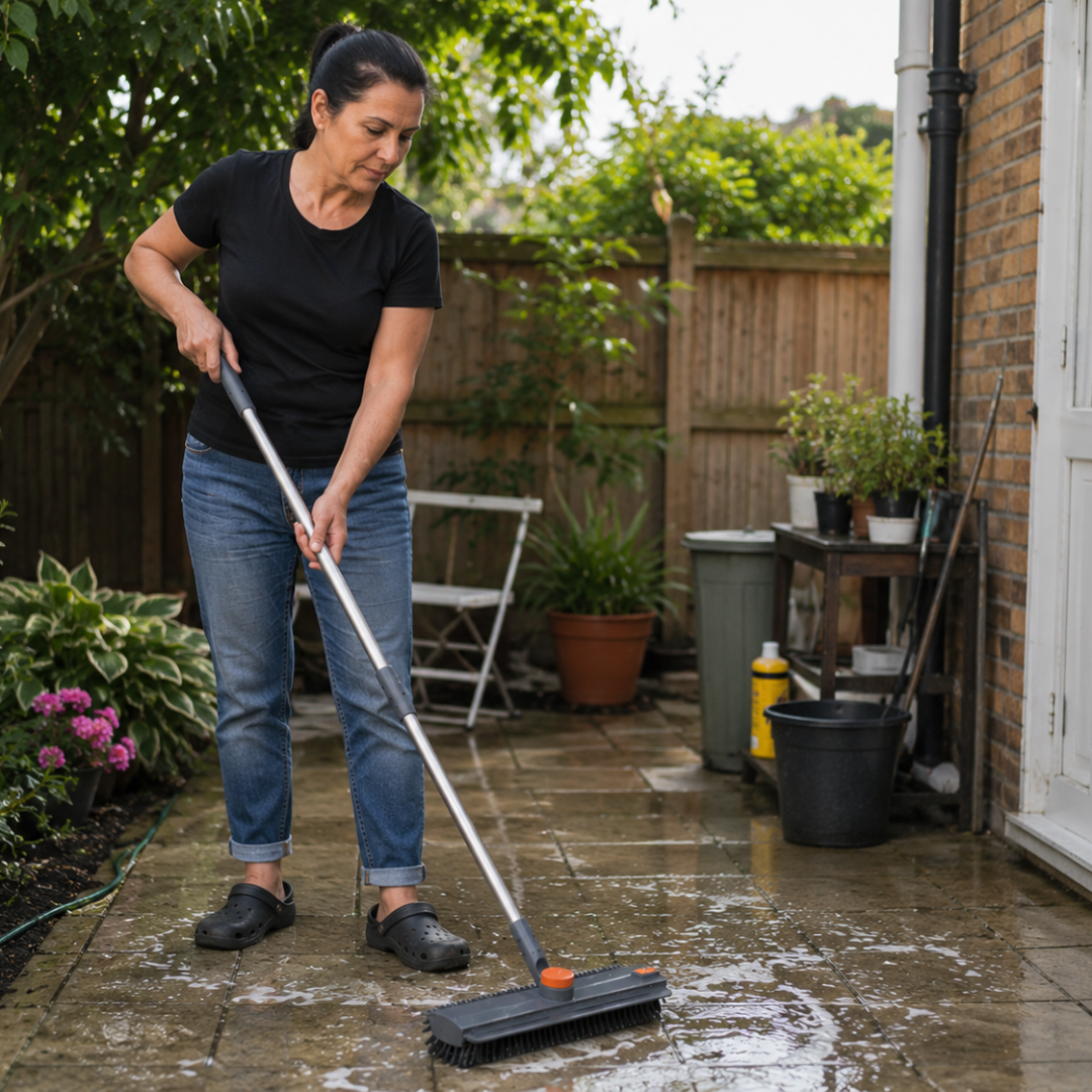 Namado 3-in-1 SchrobPro™ - Moeiteloos schoon voor badkamer & tuin