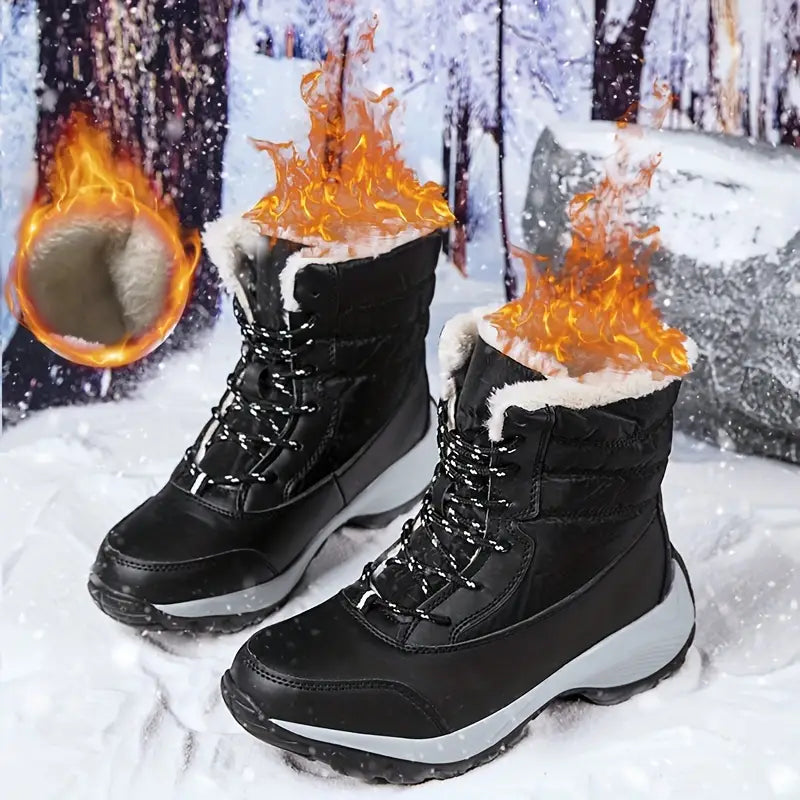 EVA SnowBoots™ - Loop op wolken met de waterdichte bont laarzen