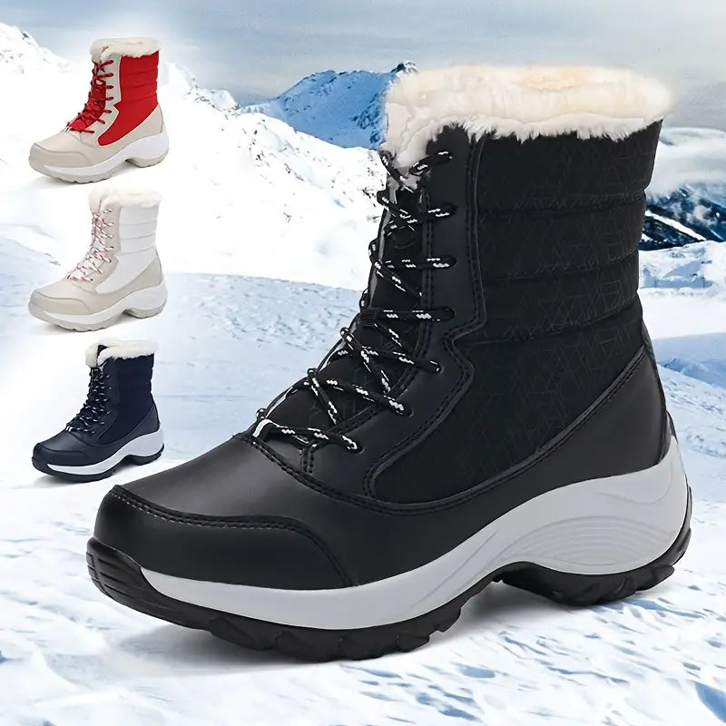 EVA SnowBoots™ - Loop op wolken met de waterdichte bont laarzen