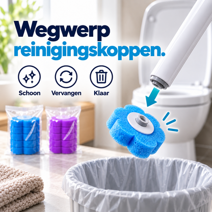 Namado CleanClick™ Toiletborstel Pro - Krachtige reiniging, zonder een vieze toiletborstel (18 navullingen)