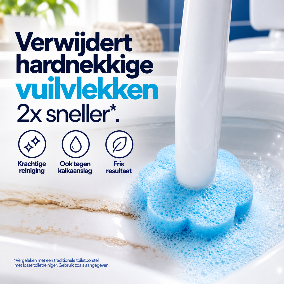 Namado CleanClick™ Toiletborstel Pro - Krachtige reiniging, zonder een vieze toiletborstel (18 navullingen)
