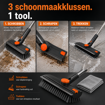 Namado 3-in-1 SchrobPro™ - Moeiteloos schoon voor badkamer & tuin