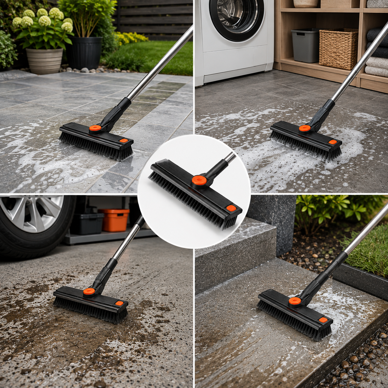 Namado 3-in-1 SchrobPro™ - Moeiteloos schoon voor badkamer & tuin