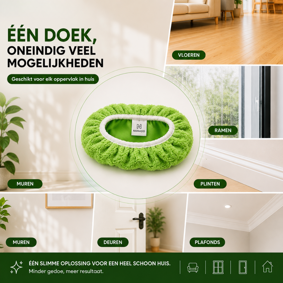 Namado GreenSweep™ - De herbruikbare vervanger van wegwerpdoekjes