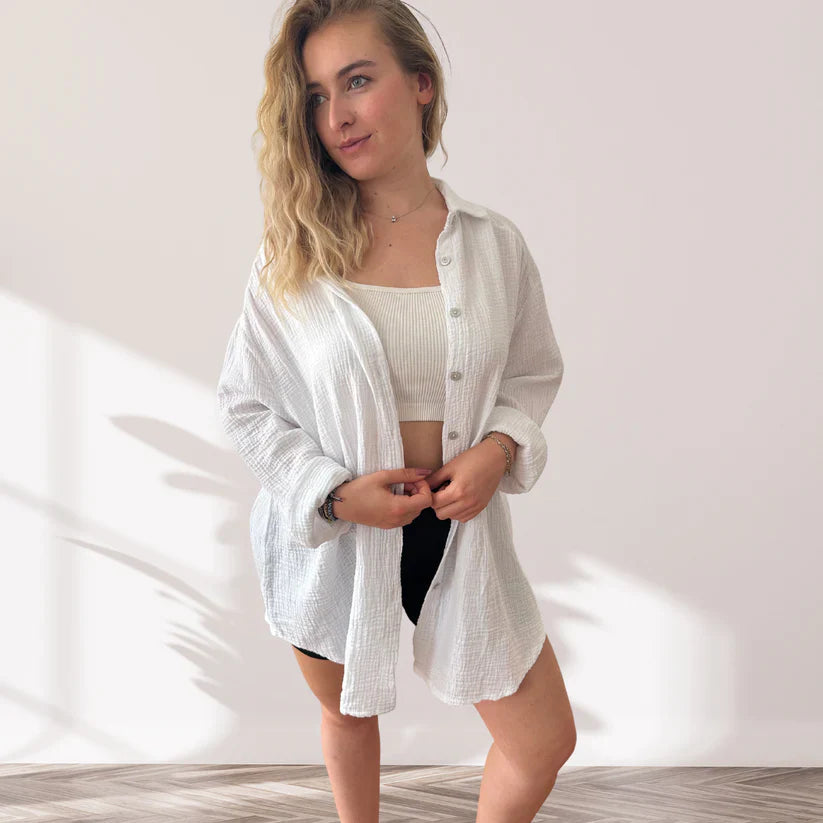 Ibiza™ Sparkle - Stralend Ibiza oversized blouse, omhuld in sprankelende allure!