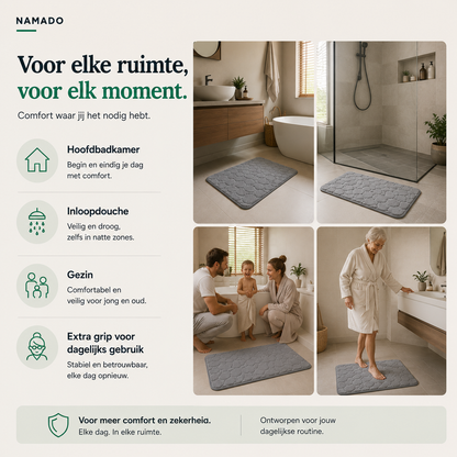 Namado ComfortGrip™ Badmat - Comfortabel, droog en veilig