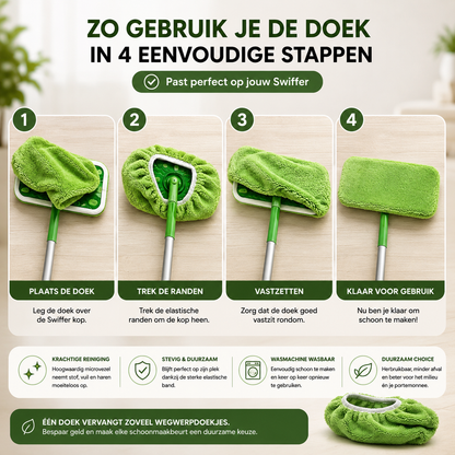 Namado GreenSweep™ - De herbruikbare vervanger van wegwerpdoekjes (pluche variant)