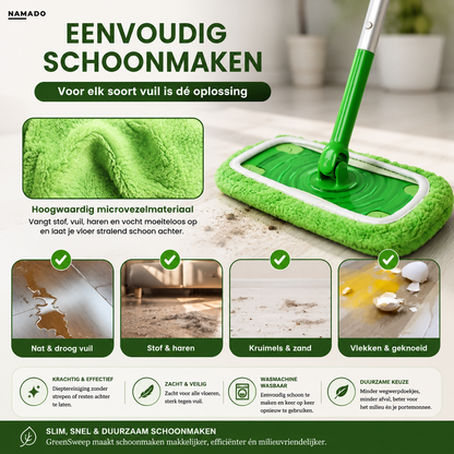 Namado GreenSweep™ - De herbruikbare vervanger van wegwerpdoekjes (pluche variant)