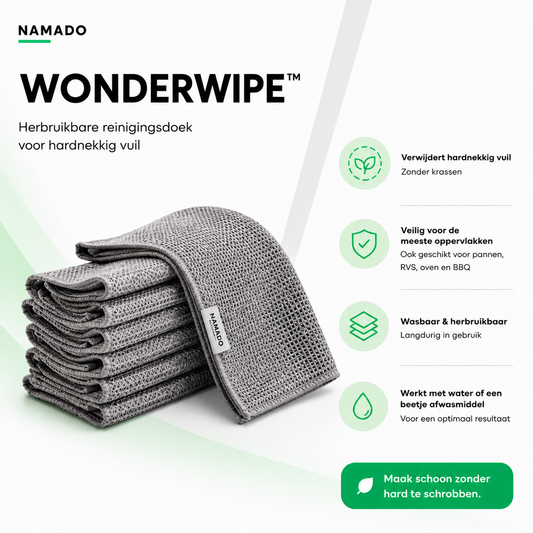 Namado WonderWipe™ – Maak schoon zonder hard te schrobben