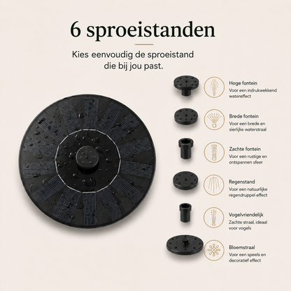 Zonnebron™ Solar Tuinfontein - Breng je tuin tot leven