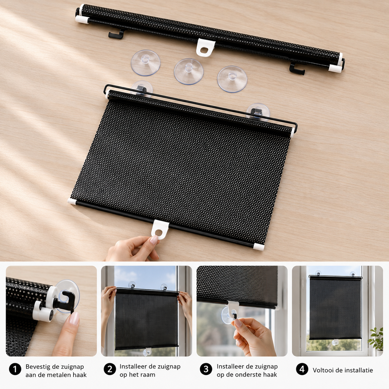 Namado SunBlocker Blinds™  XL - Blokkeer zon & inkijk | 1+1 GRATIS (68x125 CM)
